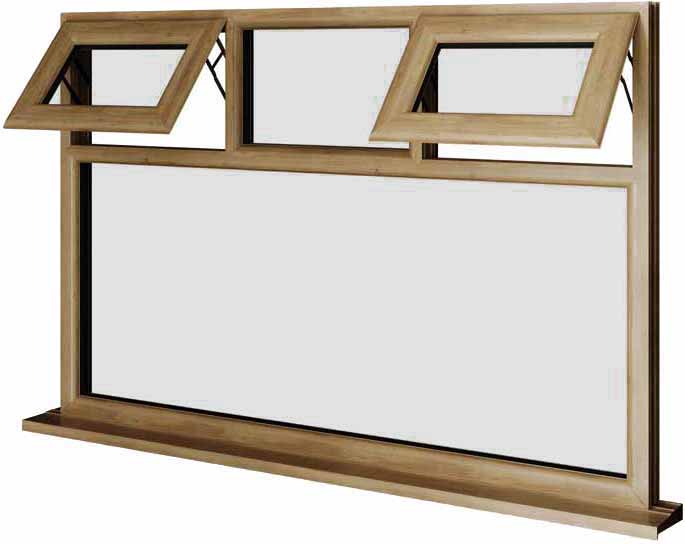 Irish Oak UPVC Window Style 51
