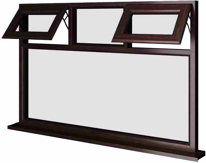 Rosewood UPVC Window Style 51