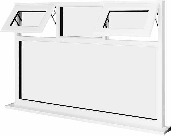 White UPVC Window Style 51
