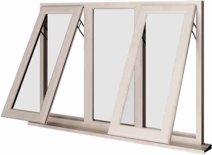 Cream UPVC Window Style 52