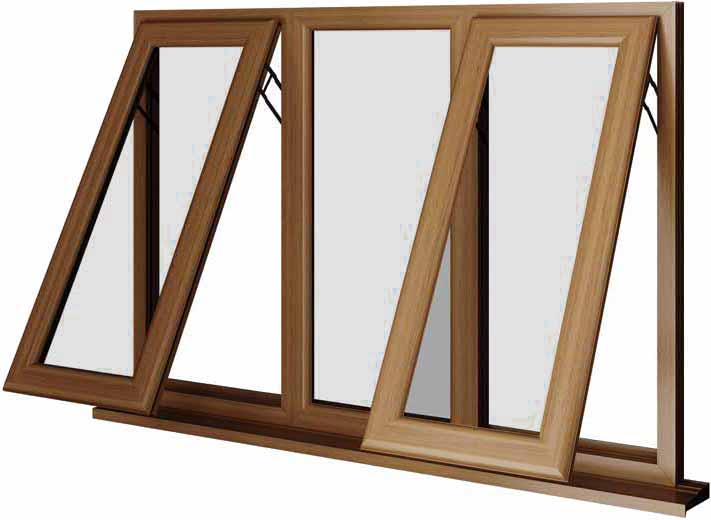 Oak UPVC Window Style 52