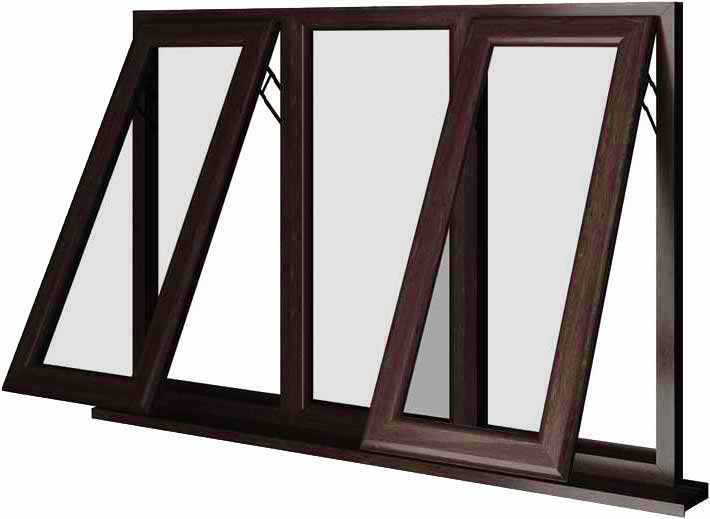 Rosewood UPVC Window Style 52