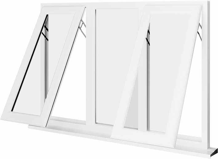 White UPVC Window Style 52