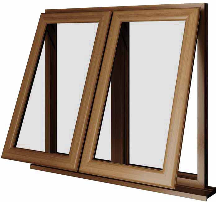 Oak UPVC Window Style 53