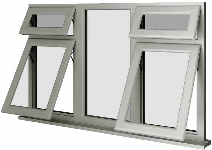 Agate Grey UPVC Window Style 54