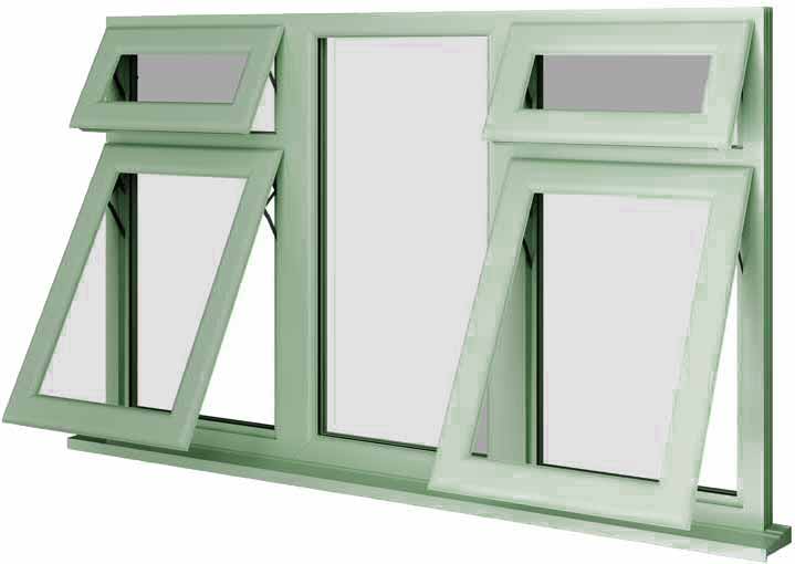 Chartwell Green UPVC Window Style 54
