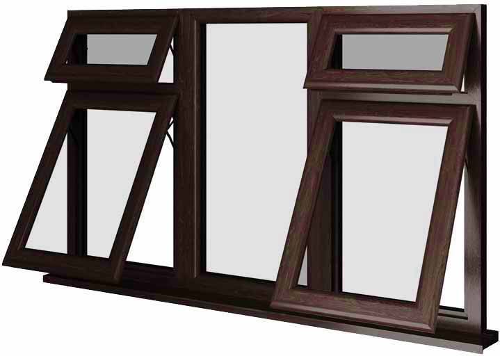 Rosewood UPVC Window Style 54
