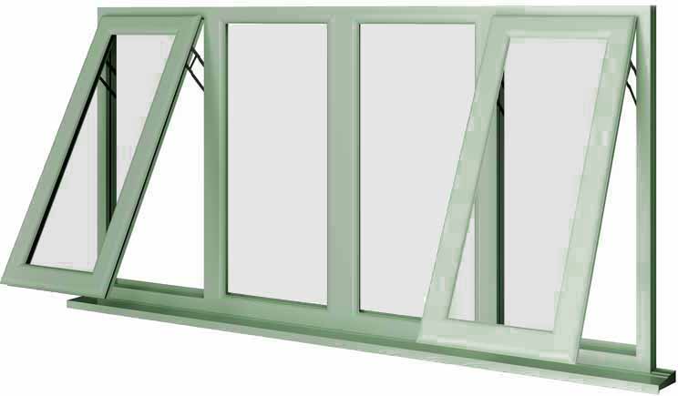 Chartwell Green UPVC Window Style 55