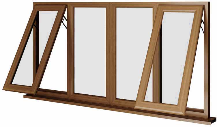 Oak UPVC Window Style 55