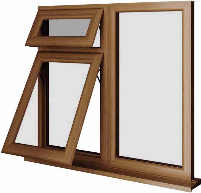 Oak UPVC Window Style 56
