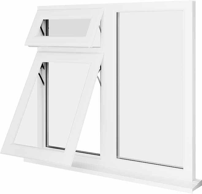 White UPVC Window Style 56