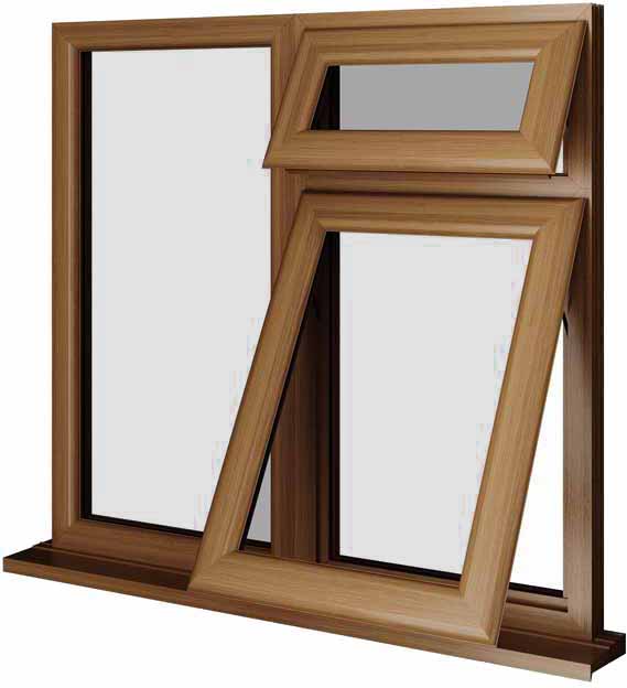 Oak UPVC Window Style 57
