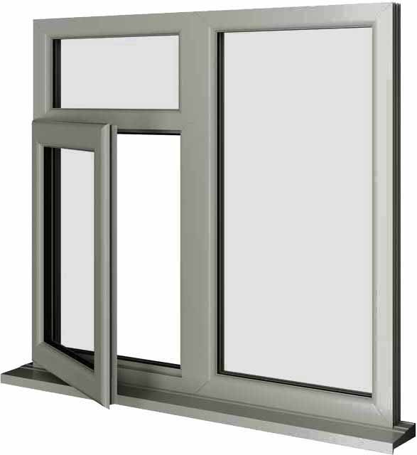 Agate Grey UPVC Window Style 58