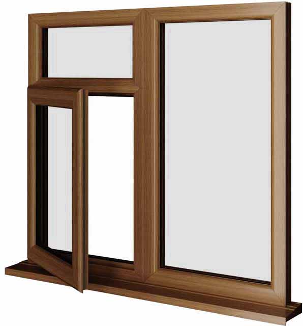 Oak UPVC Window Style 58