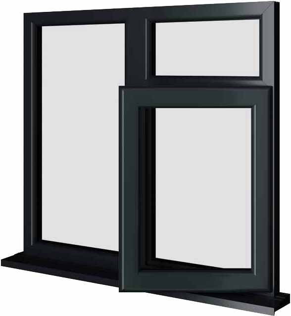 Grey UPVC Window Style 59