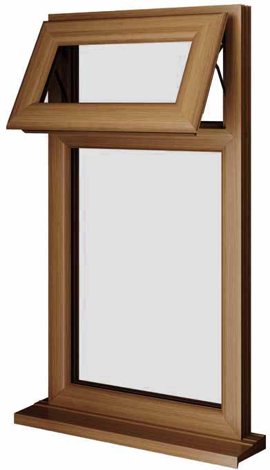 Oak UPVC Window Style 6