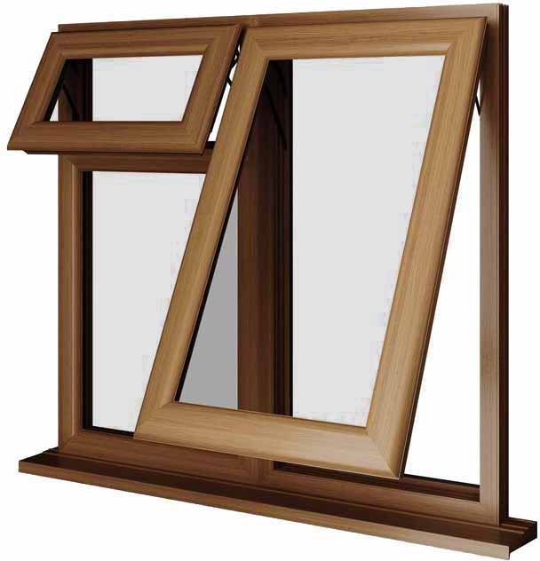 Oak UPVC Window Style 60