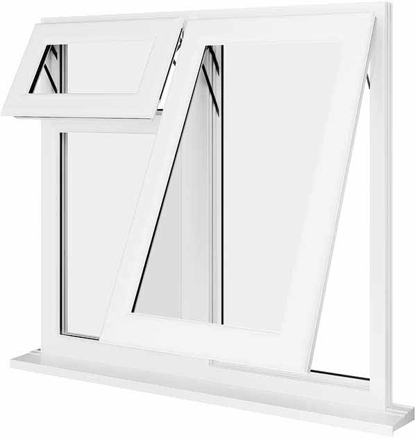 White UPVC Window Style 60