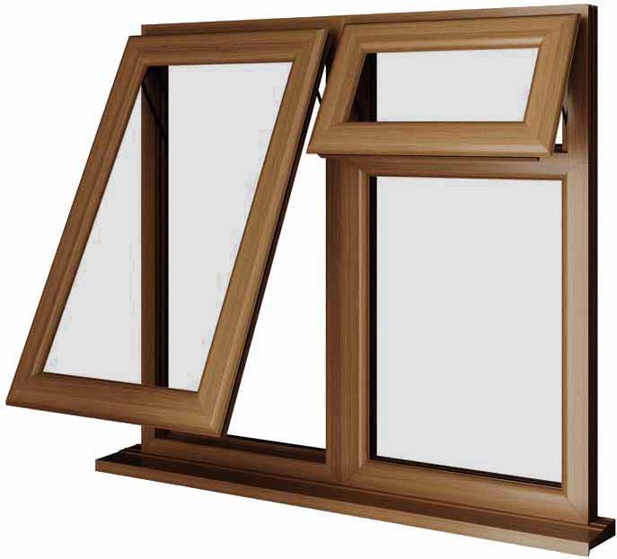Oak UPVC Window Style 61