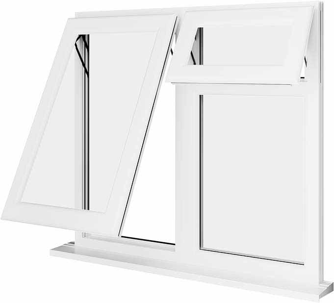 White UPVC Window Style 61