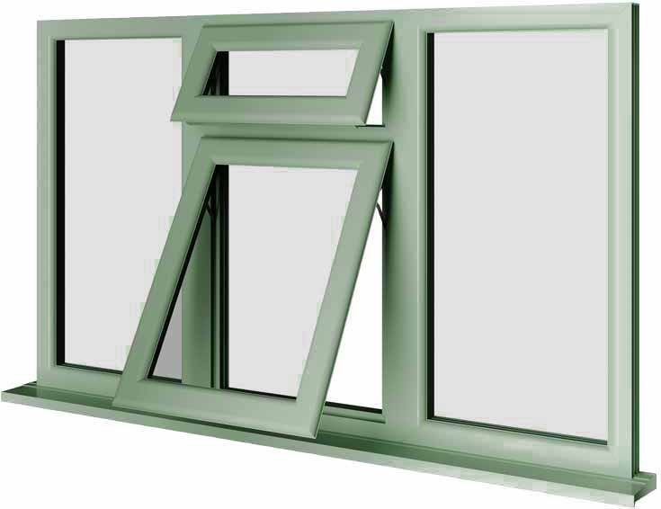 Chartwell Green UPVC Window Style 62