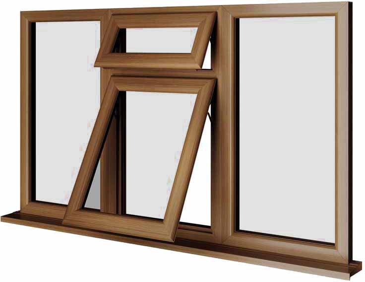 Oak UPVC Window Style 62