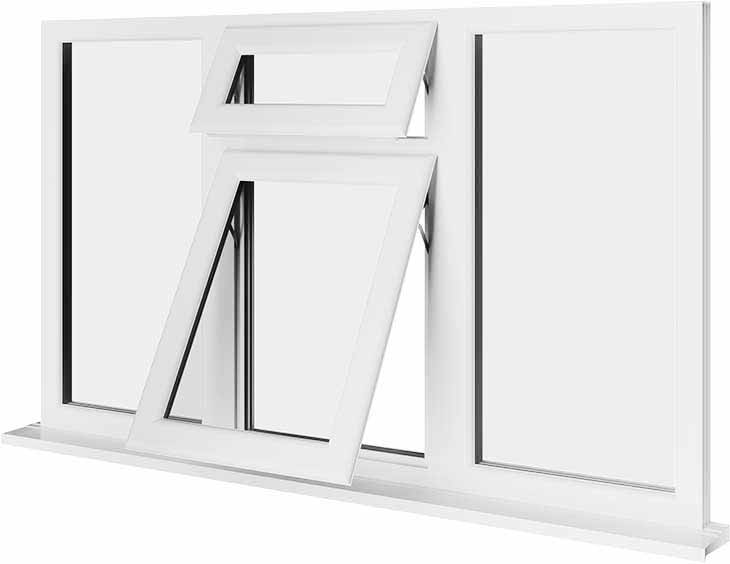 White UPVC Window Style 62