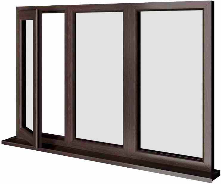 Rosewood UPVC Window Style 63