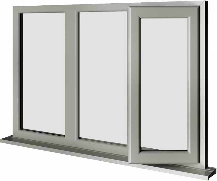 Agate Grey UPVC Window Style 64 - Buy Online Supply Only