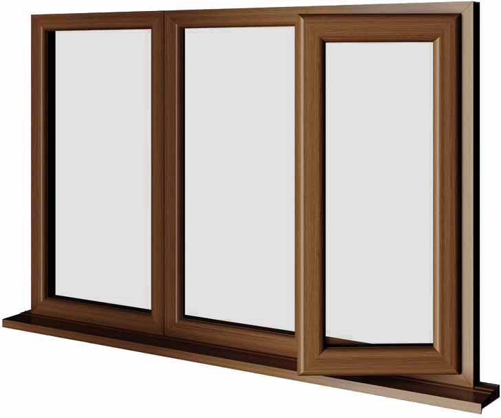Oak UPVC Window Style 64
