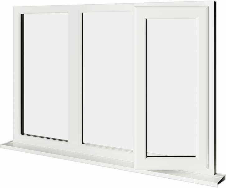White UPVC Window Style 64