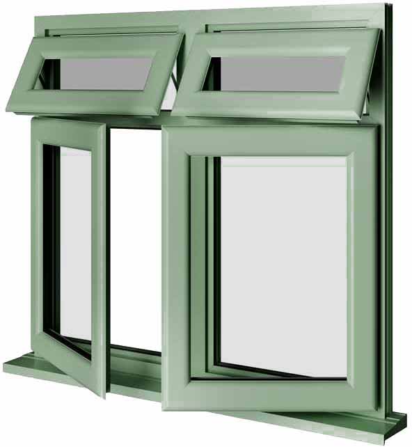 Chartwell Green UPVC Window Style 65