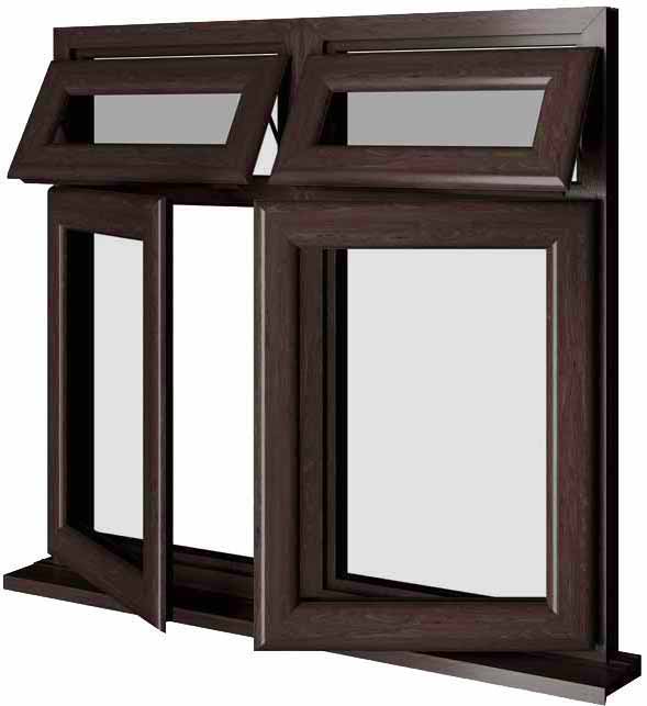 Rosewood UPVC Window Style 65