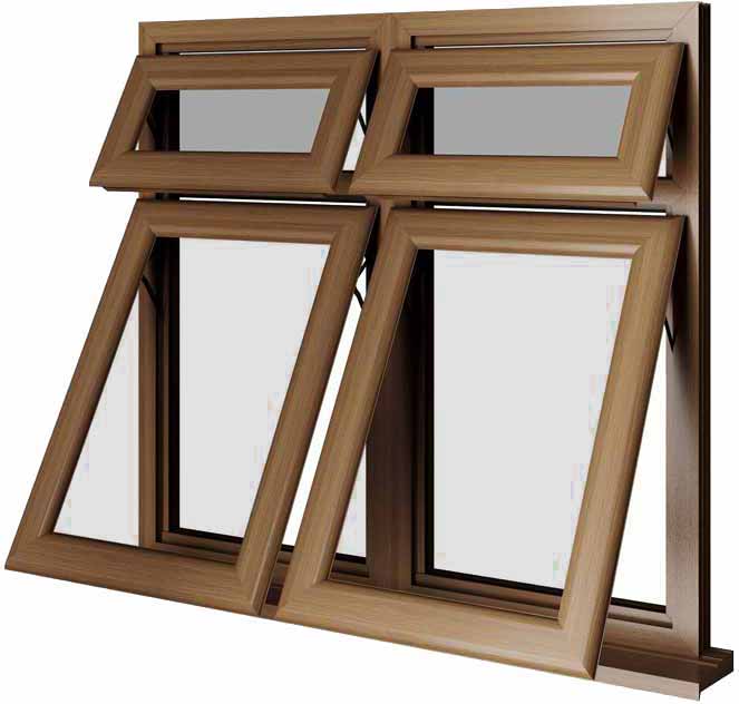 Oak UPVC Window Style 66