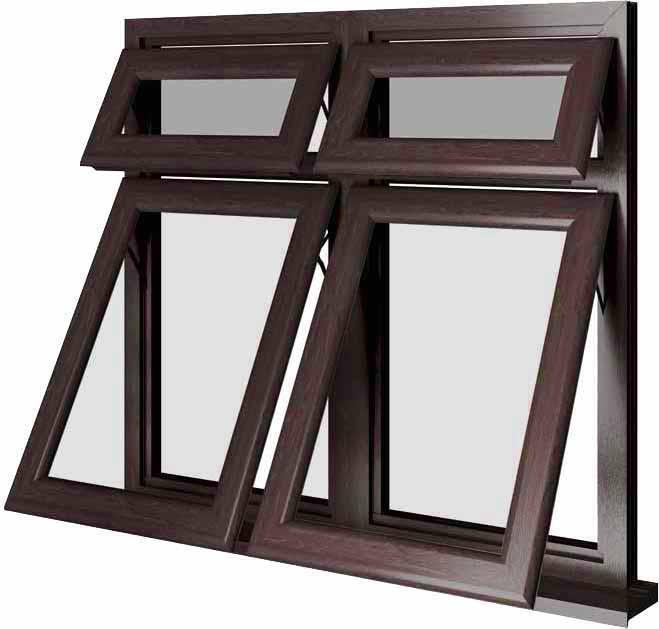 Rosewood UPVC Window Style 66