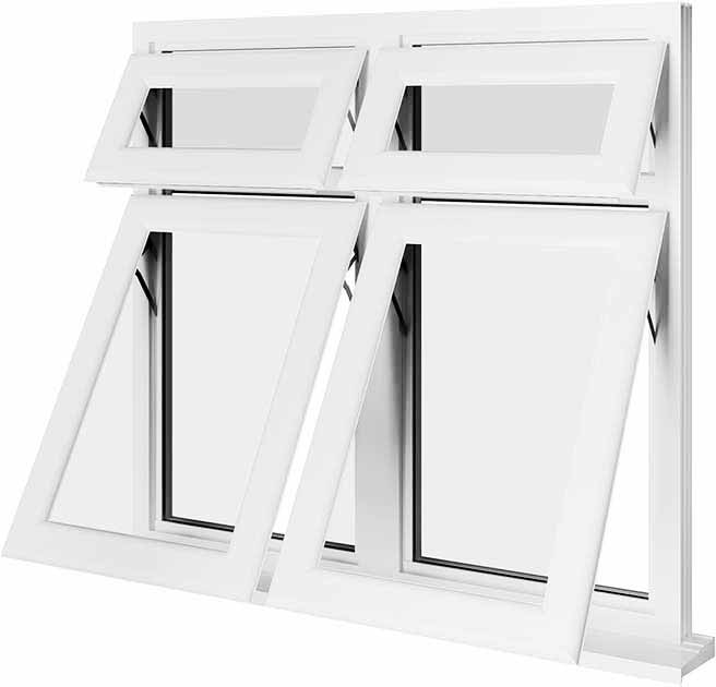 White UPVC Window Style 66