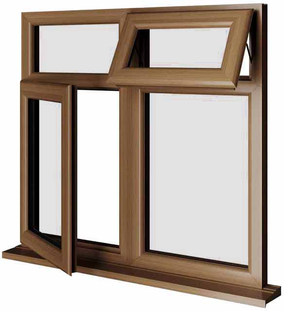 Oak UPVC Window Style 67