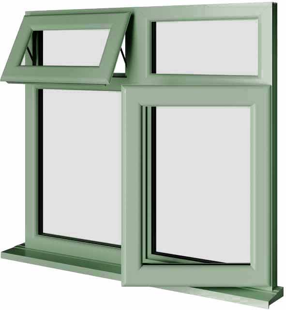 Chartwell Green UPVC Window Style 68