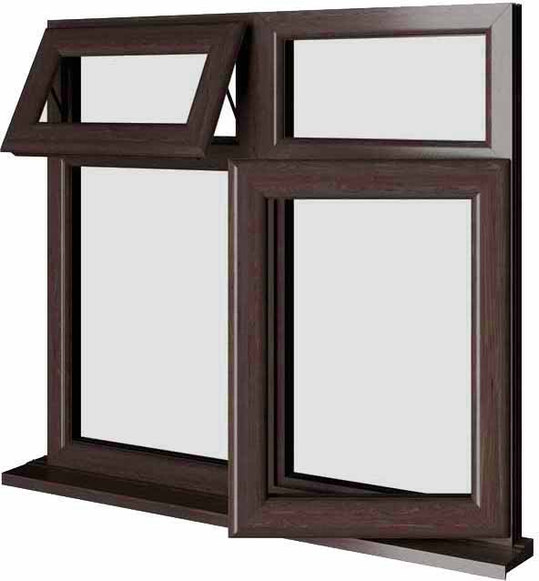 Rosewood UPVC Window Style 68