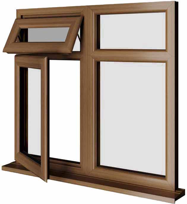 Oak UPVC Window Style 69