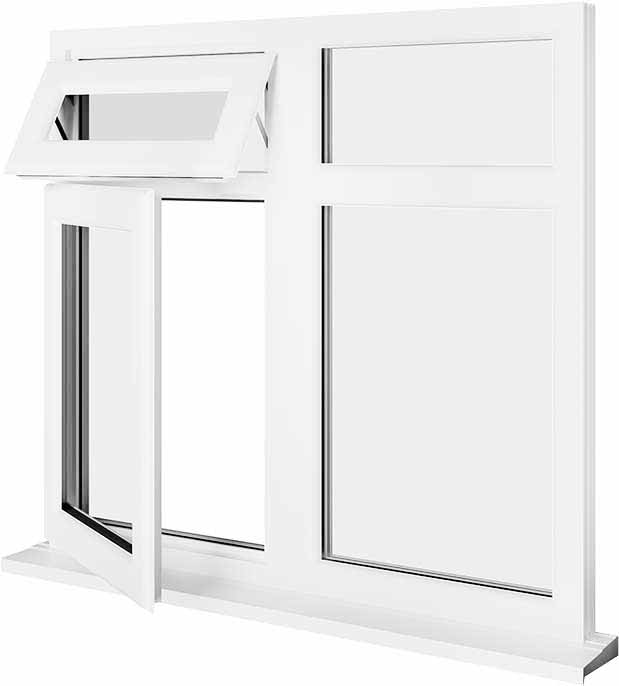 White UPVC Window Style 69