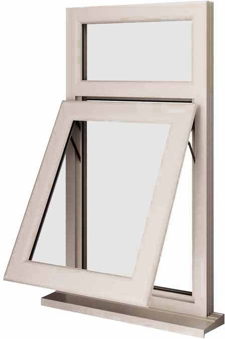 Cream UPVC Window Style 7