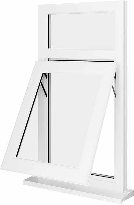 White UPVC Window Style 7