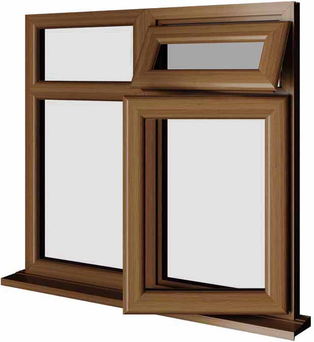 Oak UPVC Window Style 70