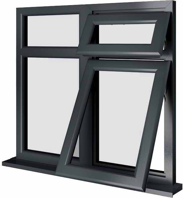 Grey UPVC Window Style 72