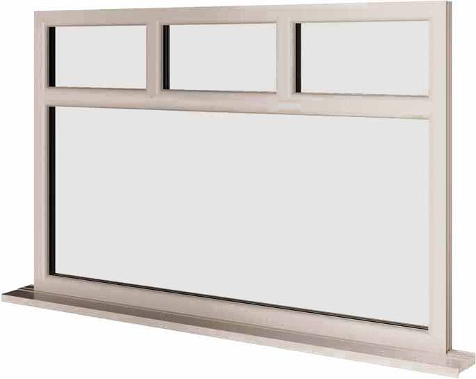 Cream UPVC Window Style 73