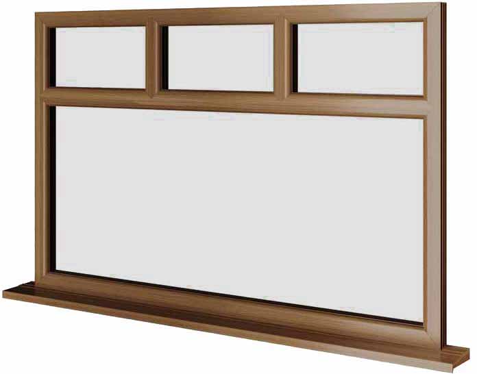 Oak UPVC Window Style 73