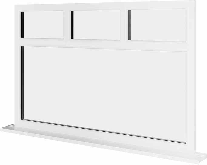 White UPVC Window Style 73