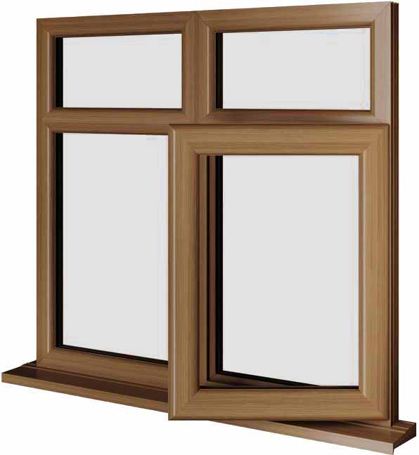 Oak UPVC Window Style 75