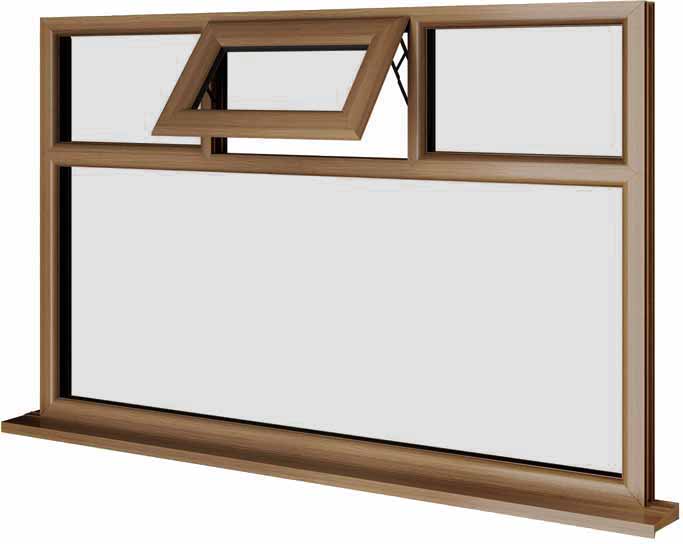 Oak UPVC Window Style 76